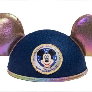Disney 50th Anniversary Celebration Mickey Ears Hat BNWT